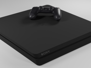 sony playstation 4 low poly free Modèle 3D