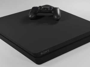 sony playstation 4 low poly free 3D Model