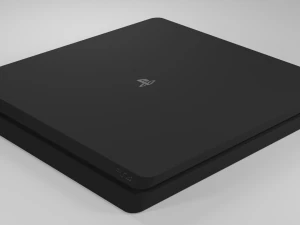 sony playstation 4 low poly free 3D Model
