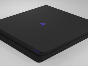 sony playstation 4 low poly free 3D Model