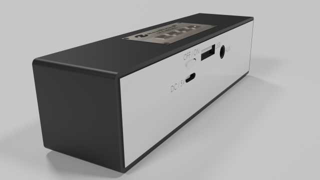 wireless speaker-low poly Modelo 3D .c4d .max .obj .3ds .fbx .stl .blend 