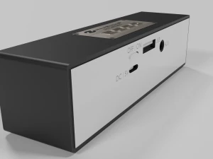 głośnik bezprzewodowy typu low-poly Model 3D