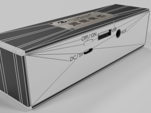 wireless speaker-low poly Modelo 3D