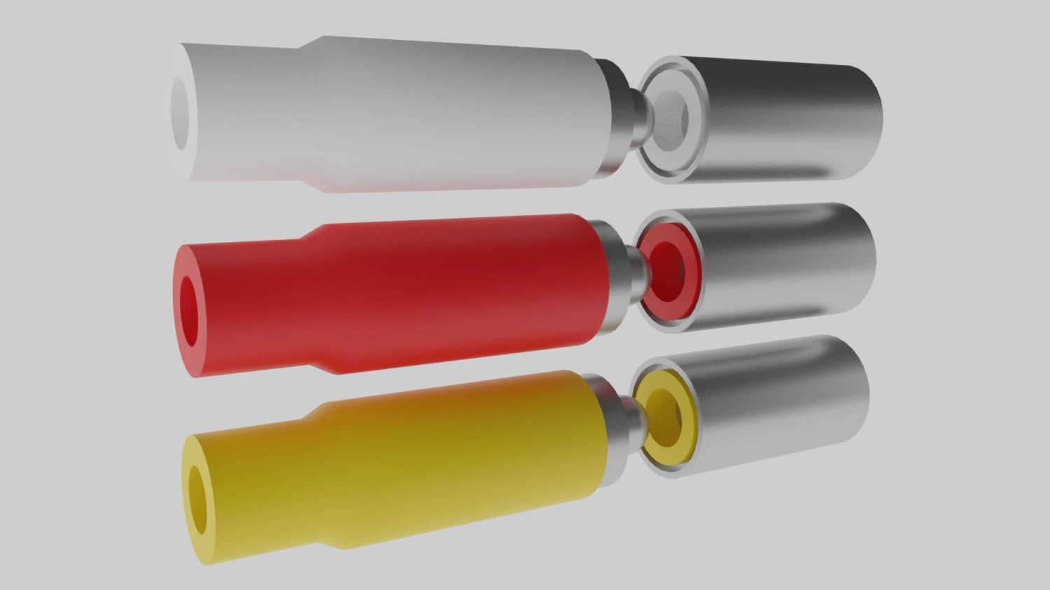 rca plug-low poly 3D Model .c4d .max .obj .3ds .fbx .stl .blend 