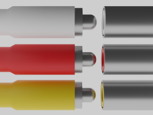 rca plug-low poly 3D Model