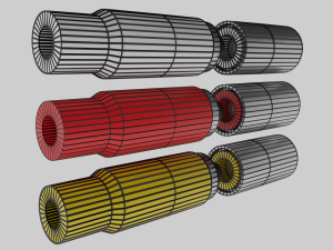 rca plug-low poly 3D Model