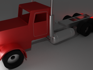 peterbilt-359 semi-truck free 3D Model
