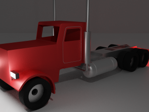 peterbilt-359 semi-truck free 3D Model