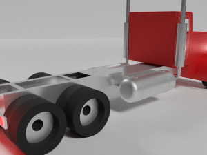 peterbilt-359 semi-truck free 3D Model