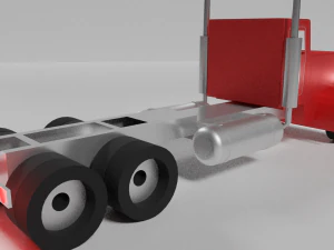 peterbilt-359 semi-truck free 3D Model