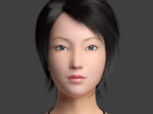 Asian female Modelo 3D