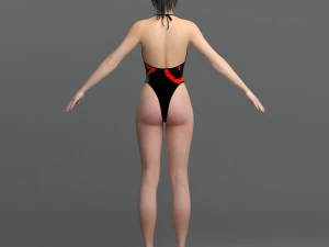Asian female 3D Model