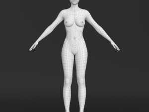 Asian female Modelo 3D