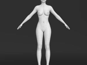 Asian female 3D Model