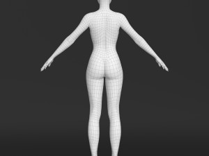 Asian female Modelo 3D