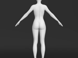 Asian female 3D Model