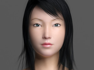 Asian female ii Modelo 3D