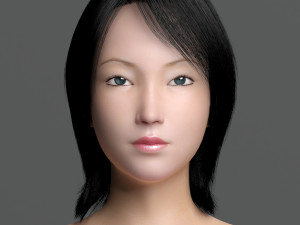 Asian female ii Modelo 3D