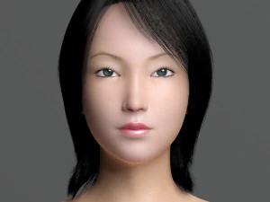 Mulher asi&aacute;tica ii Modelo 3D