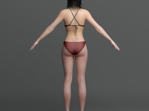 Asian female ii Modelo 3D