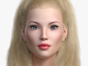 La principessa bionda Angie Modello 3D