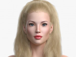 Blond princess angie 3D Model