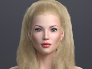 Blond princess angie 3D Model