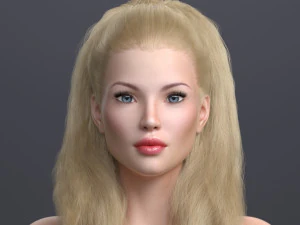 Blond princess angie 3D Model