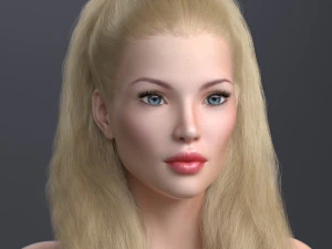 Blond princess angie 3D Model