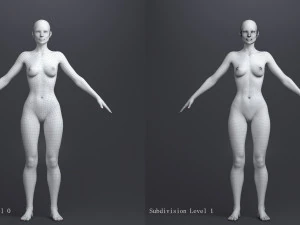 Blond princess angie 3D Model