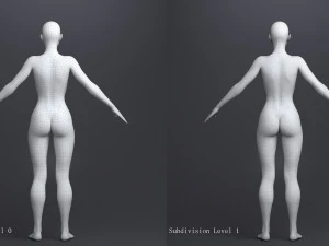 Blond princess angie 3D Model