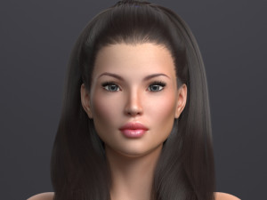 Blond princess angie rigged 3Dモデル
