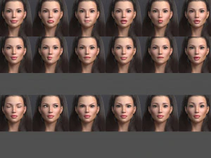 Princesa loira angie manipulada Modelo 3D