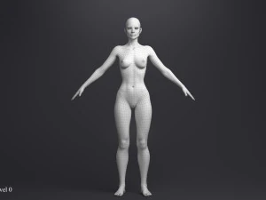 Princesa loira angie manipulada Modelo 3D