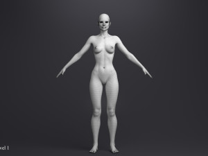 Blond princess angie rigged 3Dモデル