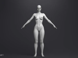 Princesa loira angie manipulada Modelo 3D