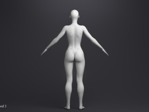 Blond princess angie rigged 3Dモデル