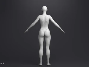 Princesa loira angie manipulada Modelo 3D