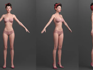 Rigged princess ann 3D Model