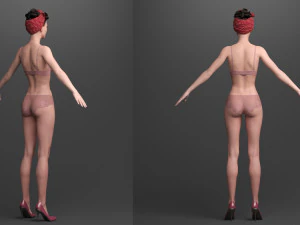 Rigged princess ann 3D Model