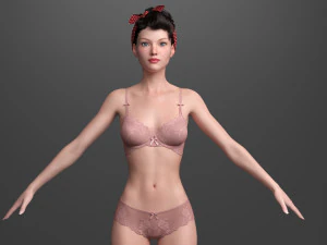 Rigged princess ann 3D Model