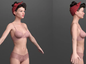 Rigged princess ann 3D Model