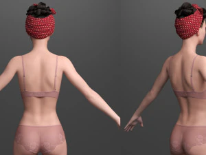 Rigged princess ann 3D Model