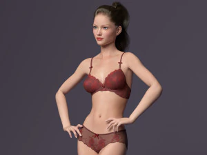 Rigged victoria 3D Model