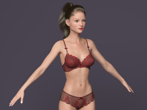 Rigged victoria Modelo 3D