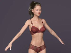 Rigged victoria 3D Model