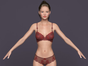 Rigged victoria Modelo 3D
