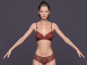 Rigged victoria 3D Model