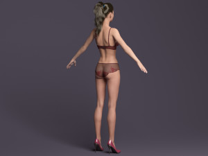 Rigged victoria Modelo 3D