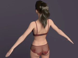 Rigged victoria 3D Model